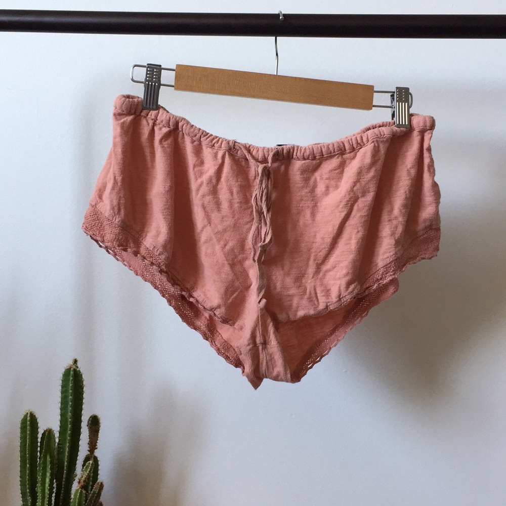 Pink lounge shorts